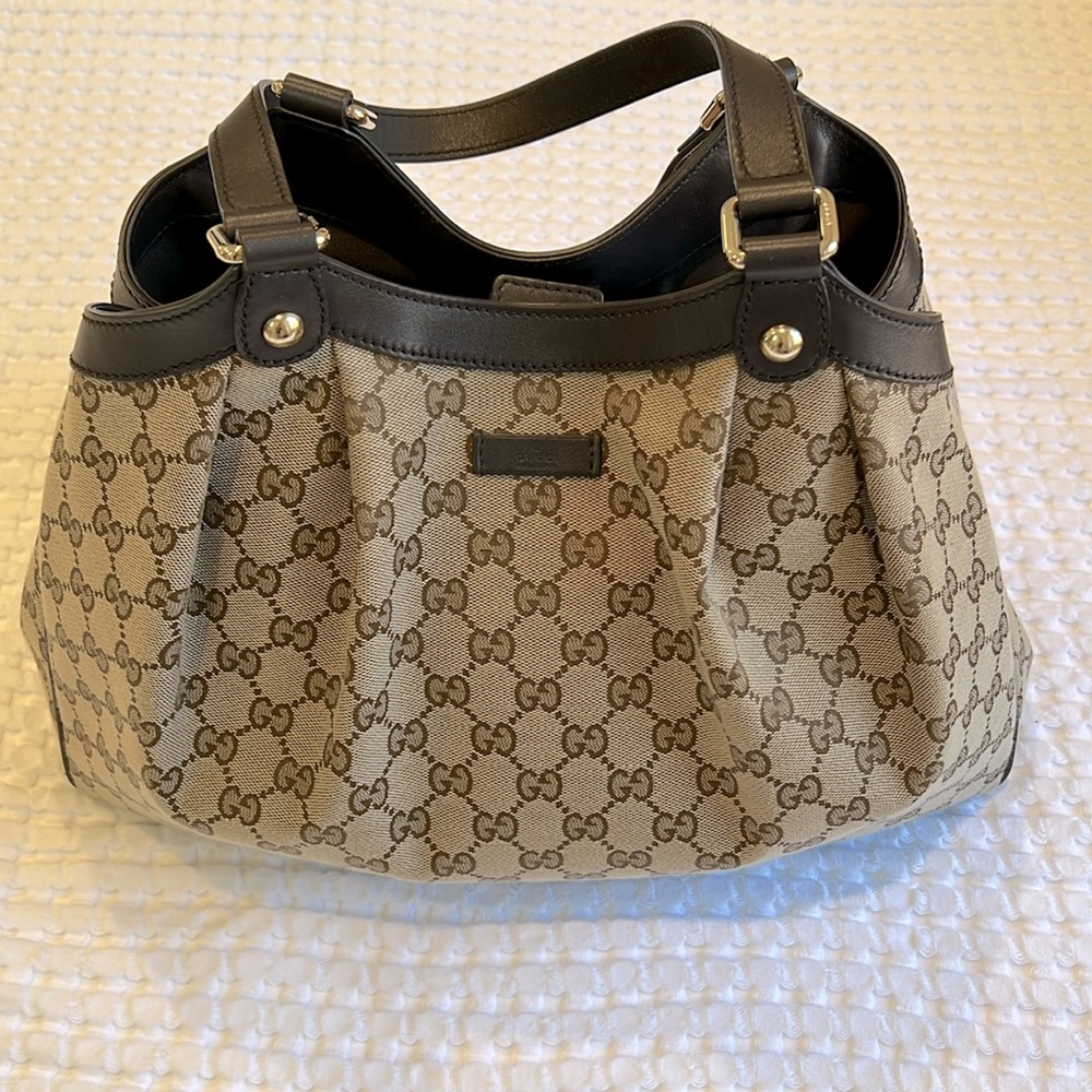 🤎NWOT GUCCI Authentic Original Canvas Sukey Beautiful Tote Handbag 👜💎